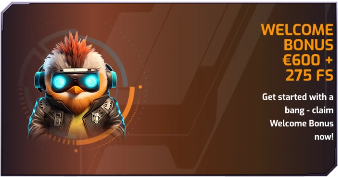 Hugo Casino Bonus banner